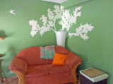 Grüner Salon Couch
